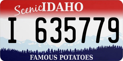 ID license plate I635779