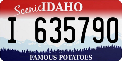 ID license plate I635790