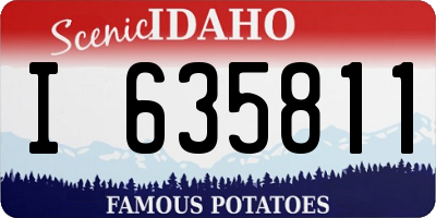 ID license plate I635811