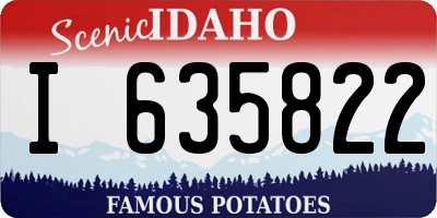 ID license plate I635822