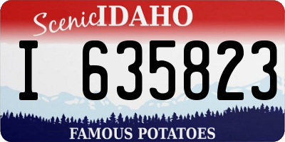 ID license plate I635823