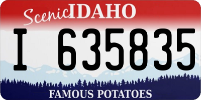 ID license plate I635835