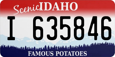 ID license plate I635846