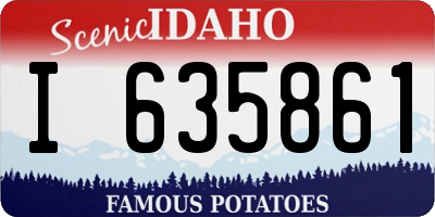 ID license plate I635861