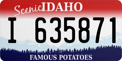 ID license plate I635871