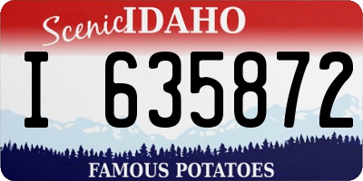 ID license plate I635872