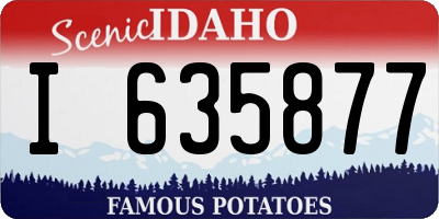 ID license plate I635877