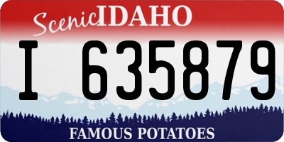 ID license plate I635879