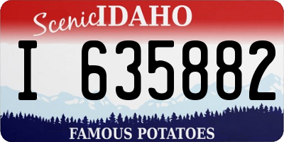 ID license plate I635882