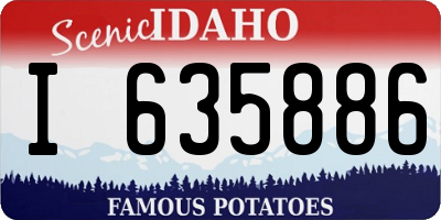 ID license plate I635886
