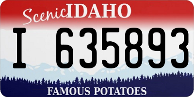 ID license plate I635893