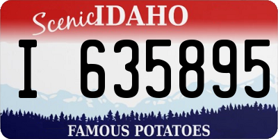 ID license plate I635895