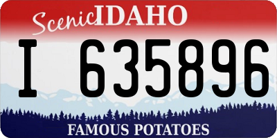 ID license plate I635896