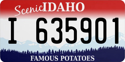 ID license plate I635901