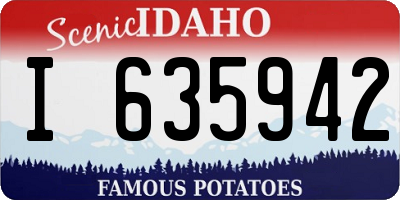 ID license plate I635942