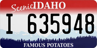 ID license plate I635948