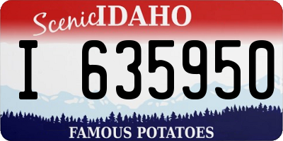 ID license plate I635950