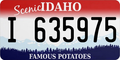 ID license plate I635975
