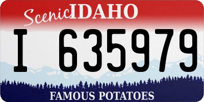 ID license plate I635979