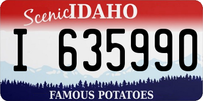 ID license plate I635990
