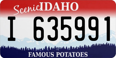 ID license plate I635991