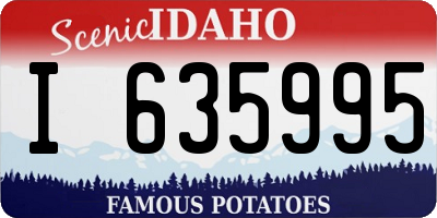 ID license plate I635995