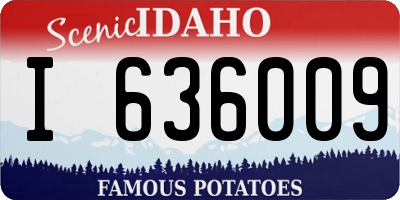 ID license plate I636009