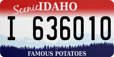 ID license plate I636010