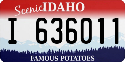 ID license plate I636011