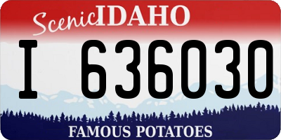 ID license plate I636030