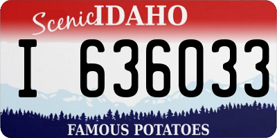 ID license plate I636033