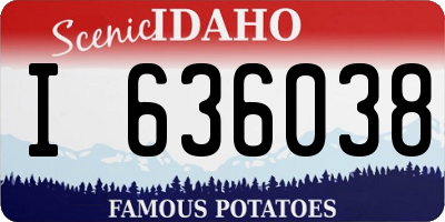 ID license plate I636038