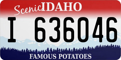 ID license plate I636046