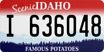 ID license plate I636048