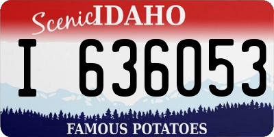 ID license plate I636053