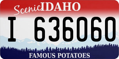 ID license plate I636060