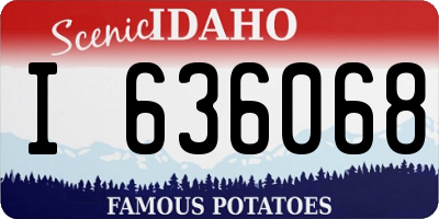ID license plate I636068