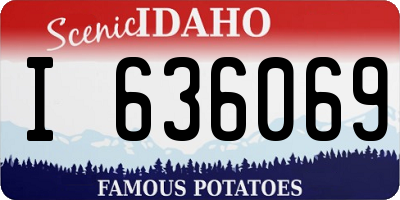 ID license plate I636069