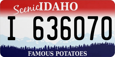 ID license plate I636070
