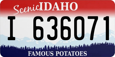 ID license plate I636071