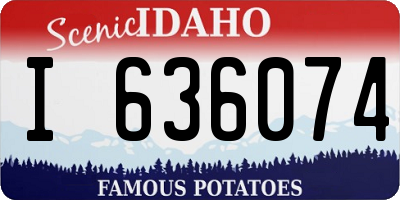 ID license plate I636074