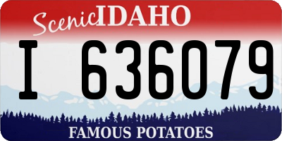 ID license plate I636079