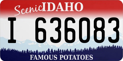 ID license plate I636083