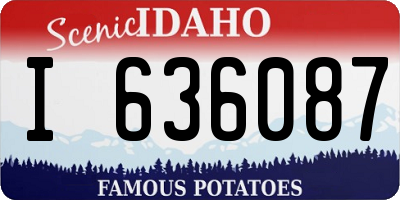 ID license plate I636087