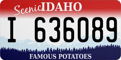 ID license plate I636089