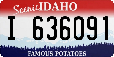 ID license plate I636091