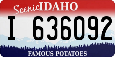 ID license plate I636092