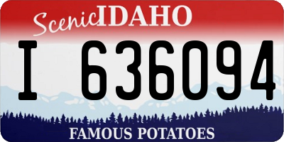 ID license plate I636094