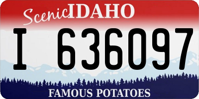 ID license plate I636097