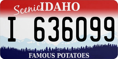 ID license plate I636099